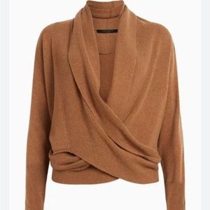 All Saints Pirate Cashmere Sweater in Camel Brown Size Small NWT